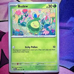 budew (004/131) - common — pokémon: prismatic evolutions